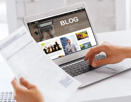 -businessman-with-internet-blog-page-laptop-computer-screen-working-