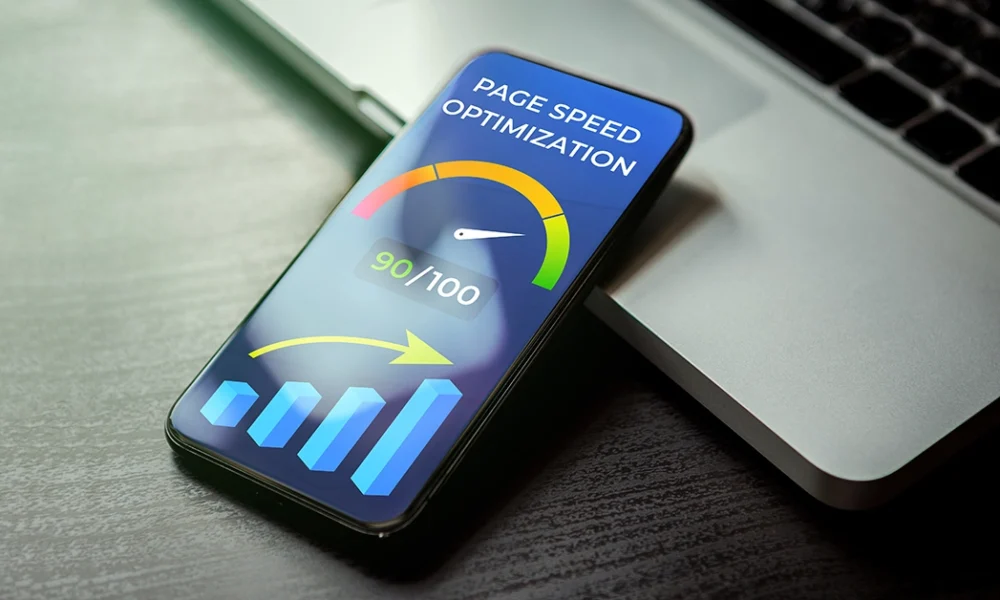 Website speed score in Google PageSpeed Insights