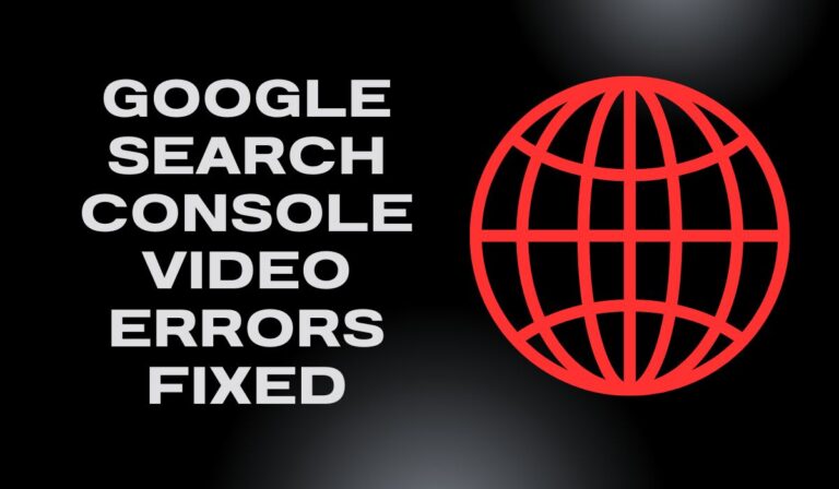 Google Search Console Video Errors FIXED (Missing field thumbnail URL & Watch Page Error)