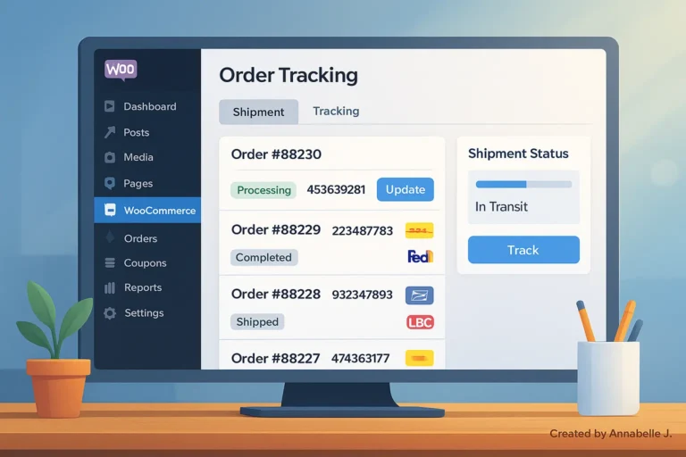 Woocommerce Order Tracking Tutorial 2025 6 WooCommerce order tracking tutorial interface displayed on a modern 2025 dashboard