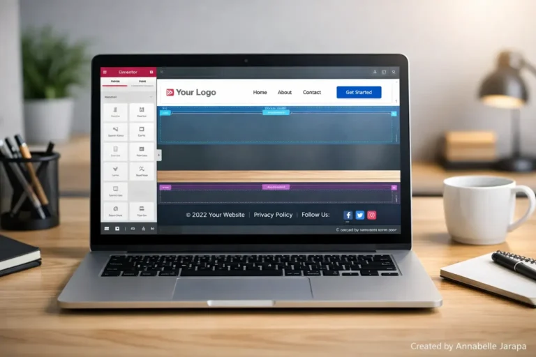 Hello Elementor header and footer customization using Elementor visual editor