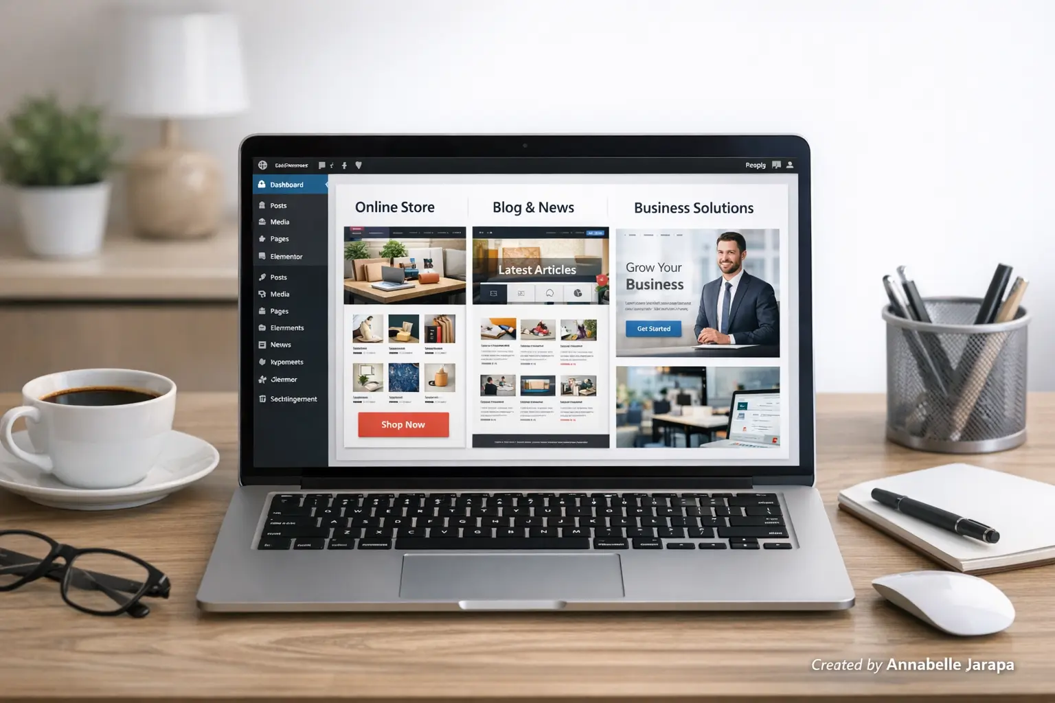Free Elementor templates overview for building e-commerce and blog websites