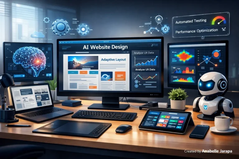 AI transforming web design in 2026 with intelligent layouts, UX optimization, and automation